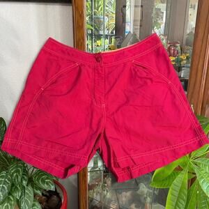 LL Bean bright pink nylon shorts